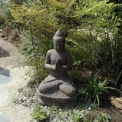 Large stone Buddha statue