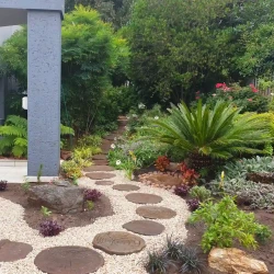 Western garden with Asian influence