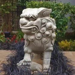 Granite Temple Lion/ Foo Dog/ Fu Dog (right)